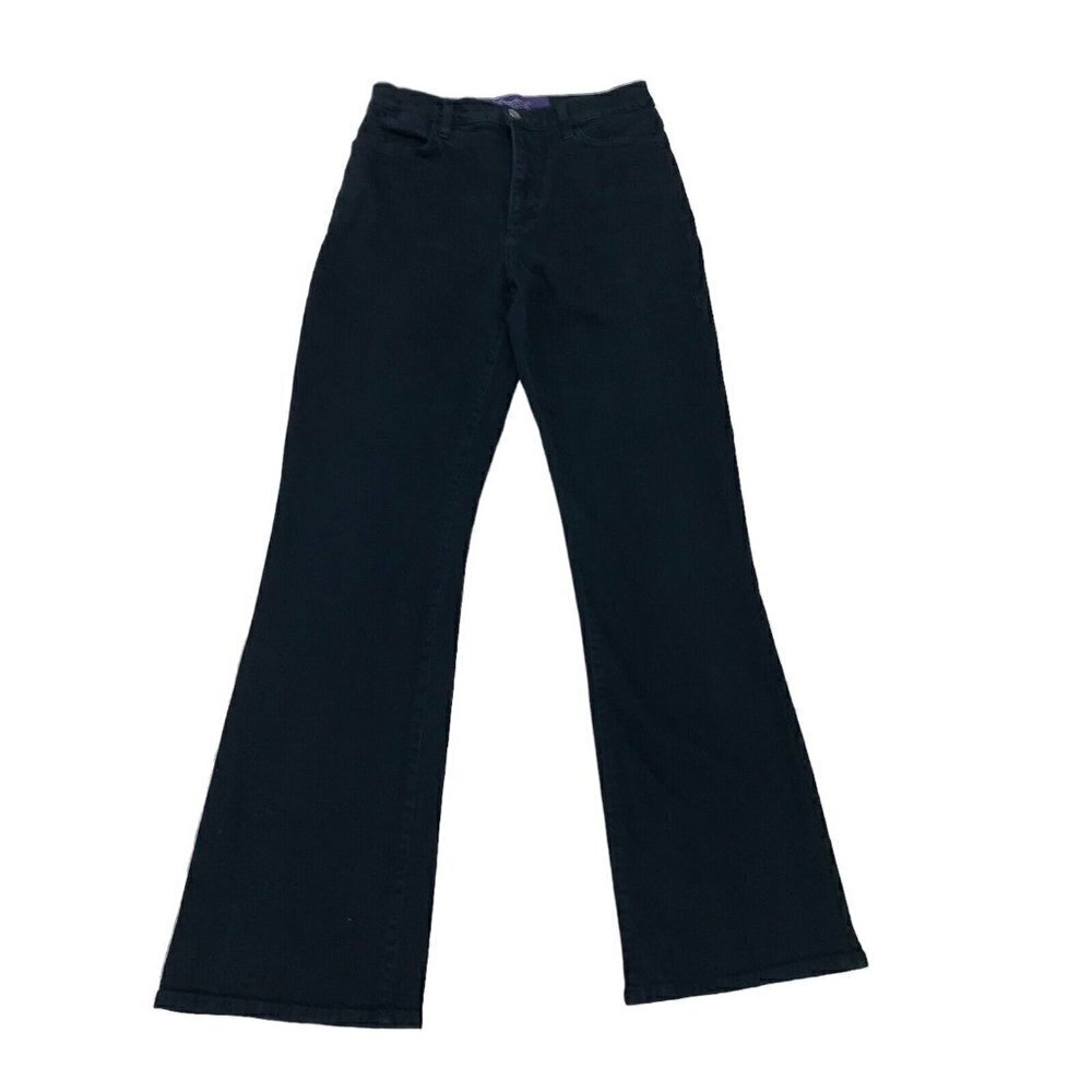 NYDJ Women's Size 6 Melange Denim Jeans Straight Leg Embellished Style # 700R23